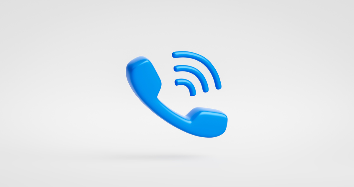 Blue phone icon or contact website mobile symbol isolated